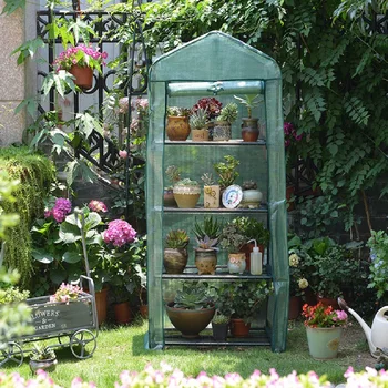 

Four Floors Green Household Plant Greenhouse Mini Garden Warm Room PVC Garden Warm Room 155x69x49cm