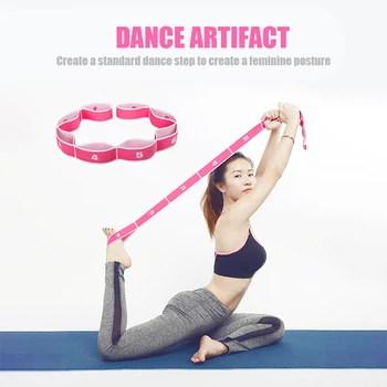 

Yoga Exercise Resistance Band Practical Elastic Eight-Loop Durable Stretching Band Loop Gym Pilates Fitness Resistance Bands