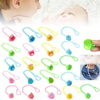 

Dummy Soother Pacifier Clip Holder String Chain Clip Baby Nipple Cute Animal