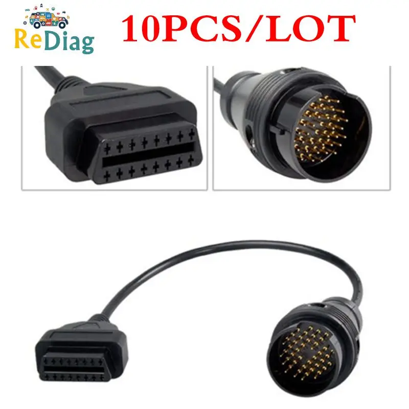 10 шт./лот OBD2 кабель для Mercedes Benz Sprinter 38 Pin OBD 2 16 инструмент автодиагностики