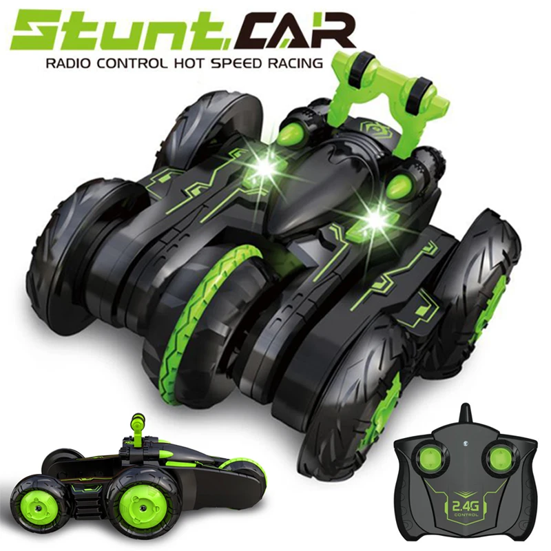 

2.4GHz Remote Control Stunt Car 360 Degree Spin Radio Control Drift Machine Transformer Buggy Vehicle RC Car Toys For Kids