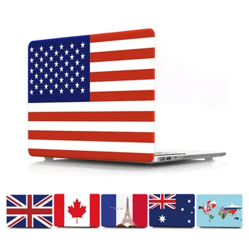 

Laptop Hard Case for Macbook Air 11 13 Pro 15 Inch National Flag Pattern Matte Protective Case for Apple Mac Model A1707 A1708