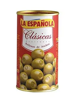 

La Española - Aceitunas verdes rellenas de anchoa clásicas - 150 g - [Pack de 3]