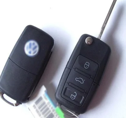 Для VW Golf 6 Passat B7 Jetta Tiguan подлинное углеродное волокно ключи Чехол чехол дистанционного брелока оболочка Авто защитный