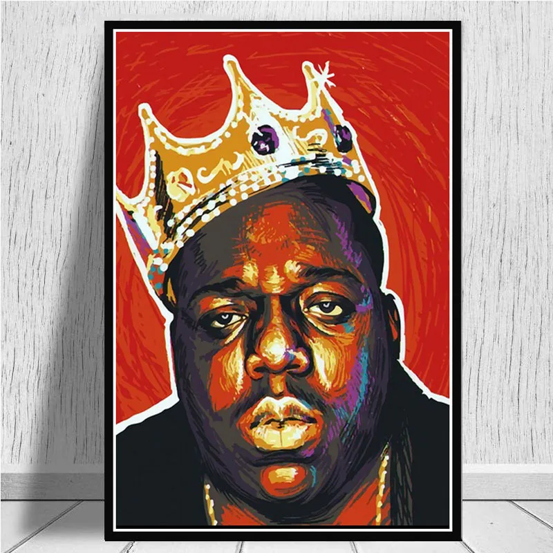 Картина маслом на холсте 2pac Тупак пресловутый Фредди Меркурий Рэппер звезды плакат печатает настенные художественные картины гостиная домашний декор - Цвет: Purple