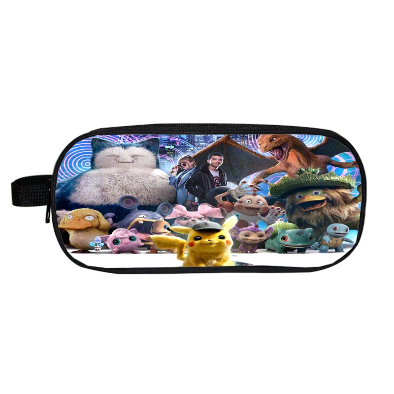 Пенал Pokemon pekachu Makeup аниме Mochila печать 3D косметички двойная молния косметичка для детские школьные принадлежности - Цвет: 21