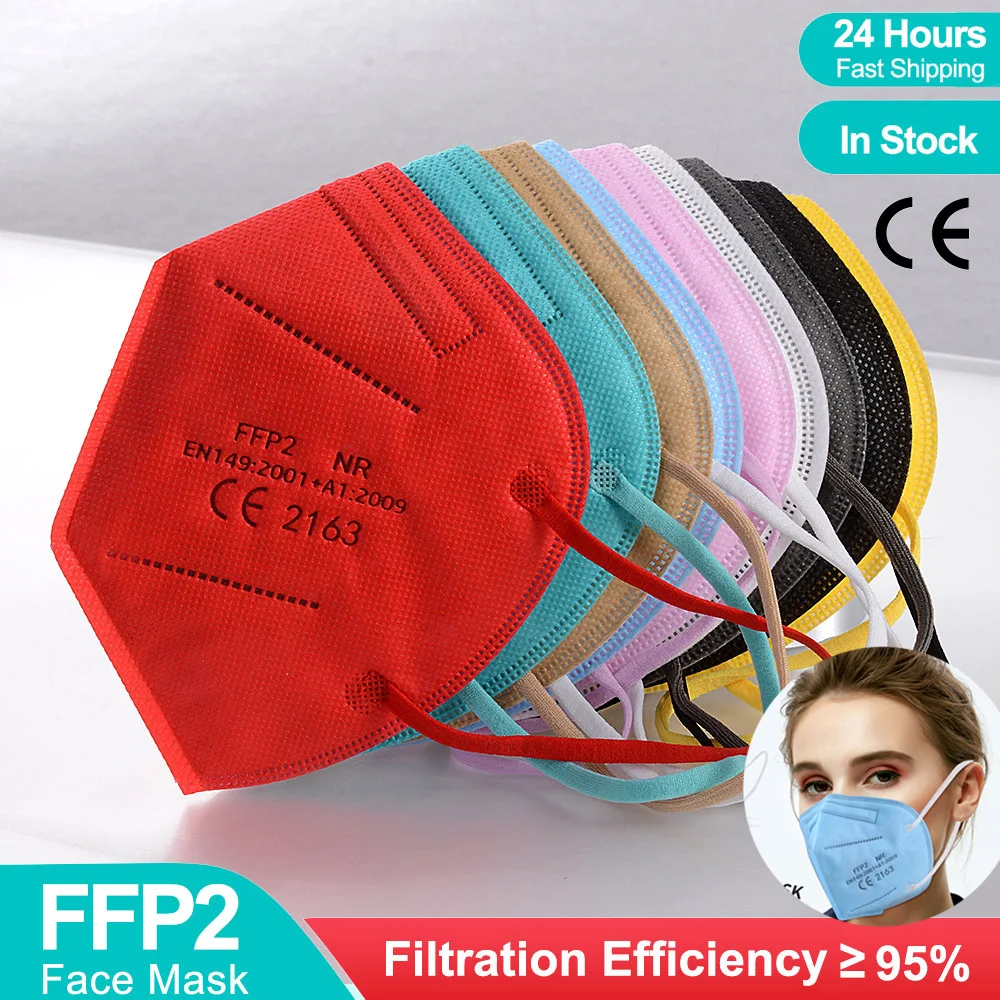 

Colored FFP2 Mascarillas KN95 Mascarillas FFP2reutilizable Masque FPP2 Mascherine FPP2 Filter Face Mask Mondkapjes FFP2mask CE