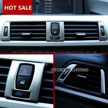 

For BMW 3 Series 4 F30 F31 F32 F34 Inner Console Centre & Side Air Outlet Cover 2013-2018 7pcs Car Accessories Interior