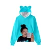 3D Print Charli D'Amelio Hoodies Boys/Girls Cat ears Hip hop Kpop Sweatshirts Hooded Autumn Winter Charli Damelio Merch Tops 3