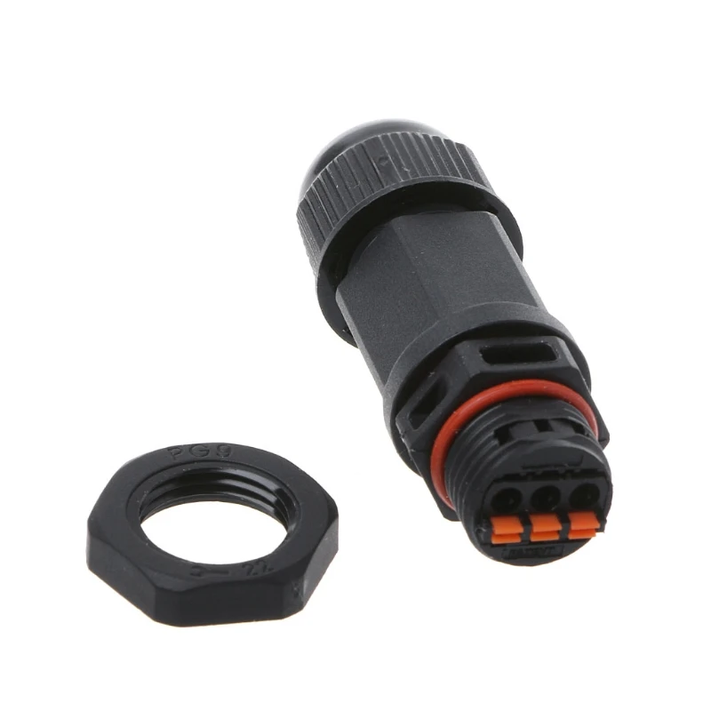 

IP68 Waterproof Electric Screw Connector Plug Socket Wire Adapter 2 Pin 3 Pin Y1QB