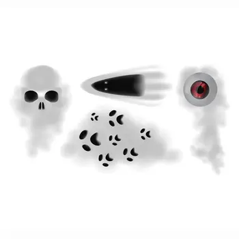 

Halloween Stickers Creative Horror Ghost Wall Sticker Living Room Decoration Glass Stickers PVC Self Adhesive Stickers