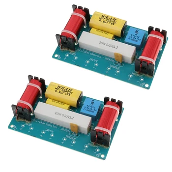 

2 Sets Frequency Divider 3-Way Filters Bass Frequency Distributors For Car Home Speaker