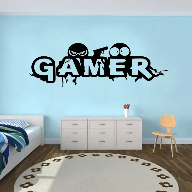 

Game wall stickers funny decals game hall wall decoration children's room home bedroom removable fashion art stickers YX22