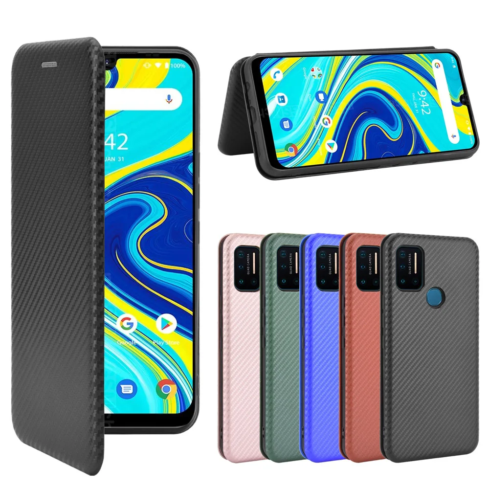 Custodia In Pelle PU Con Portafoglio E Stand Per UMIDIGI A9 Pro, Flip Cover Magnetica Con Slot Per Carte, Rossa - 3