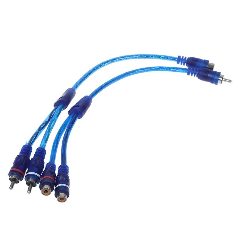 Car MP3 Audio Cable Car Stereo Accessories RCA Y Splitter Cable Adapter Cord Converter for Car AUX Amplifier