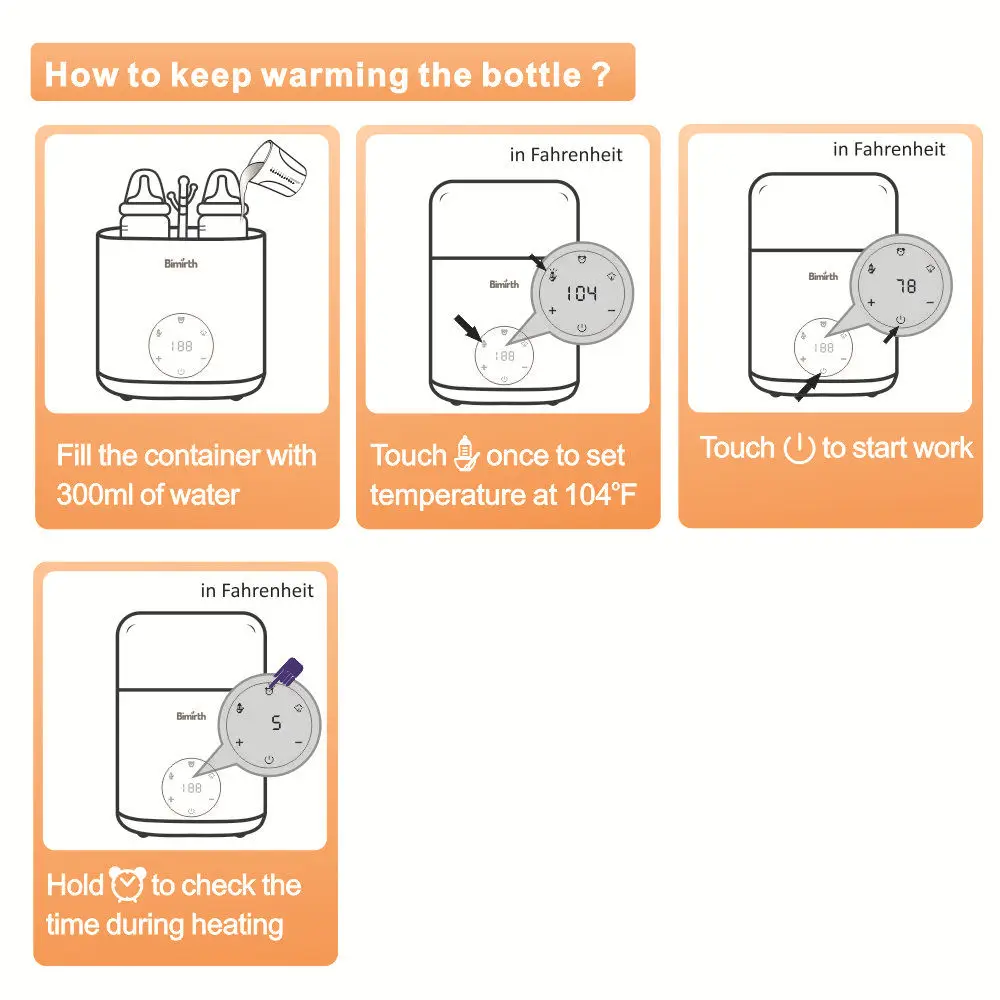 Подогреватель бутылочек для кормления ребенка, двойной стерилизатор для бутылочек, электрический подогреватель молока и еды с таймером, светодиодный подогреватель с сенсорным экраном