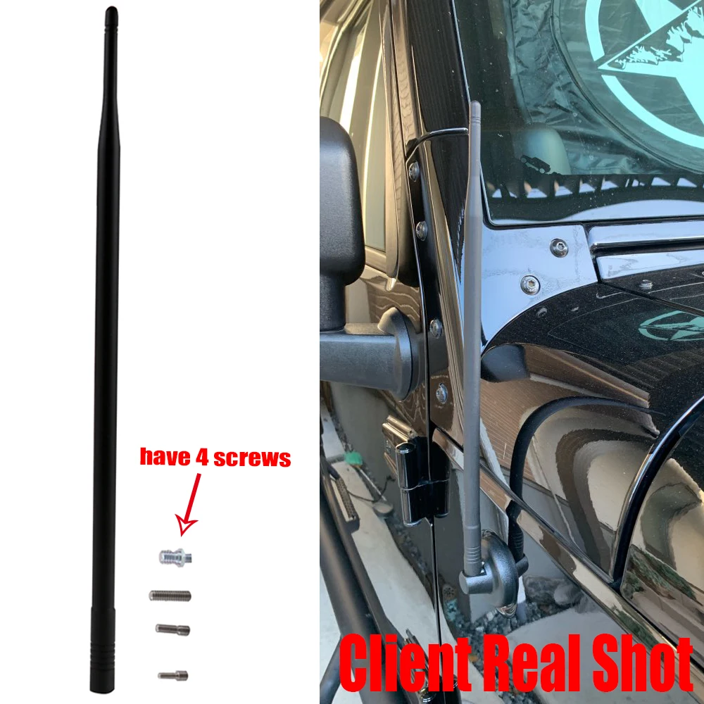 

Car Replacement Antenna Aerial For Jeep Wrangler JK 2007-2016 Black Plastic Rubber Antenna Mast Amplifier Booster Exterior Parts