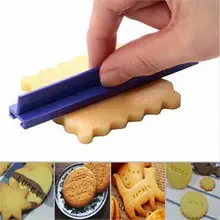 Alphabet numéro moule de cuisson 3D Biscuit Cookie timbre Braille imprimante Cutter Fondant gâteau moules bricolage jaune Cutter Fondant moule(China)