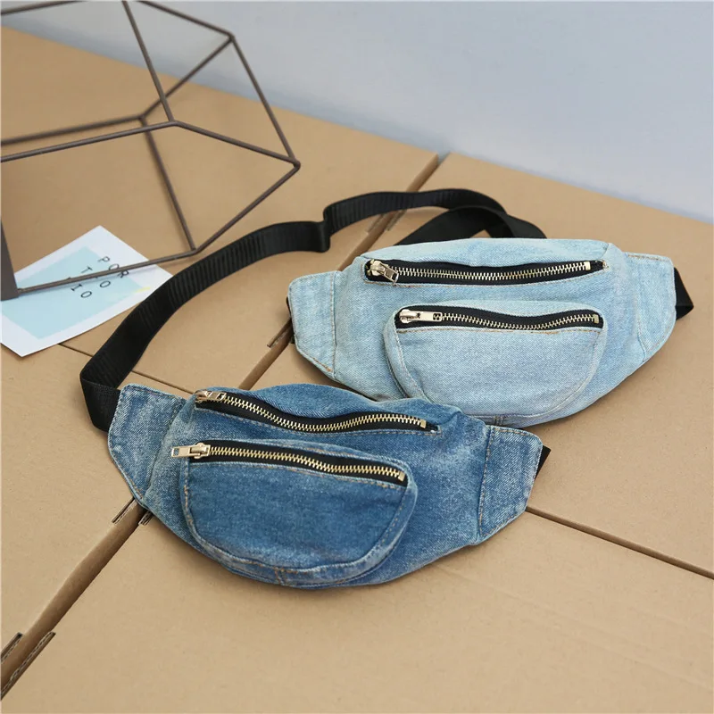 denim fanny pack