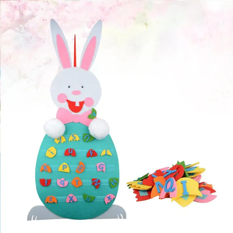Головоломка АЛФАВИТ куриное яйцо смешной DIY Пасхальный мультфильм кролик подарок обучающая игрушка головоломка декор кулон для детей партии игры