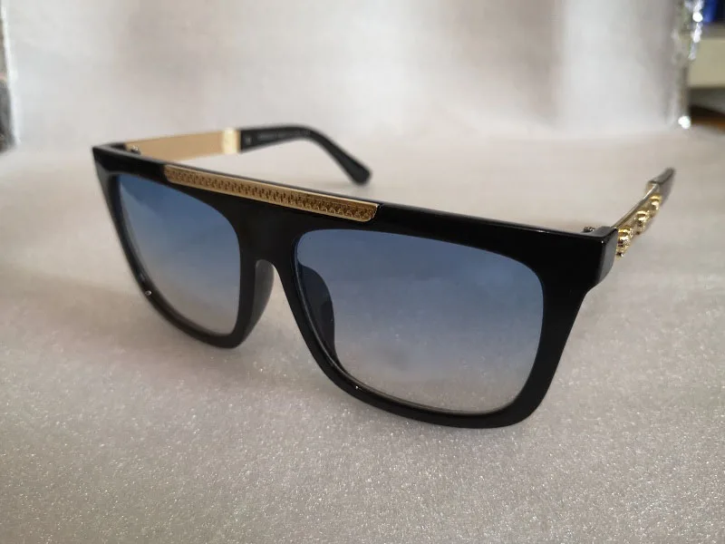 Новые высококачественные модные женские солнцезащитные очки черного цвета 8216 для мужчин и женщин, брендовые дизайнерские винтажные мужские солнцезащитные очки - Цвет линз: F