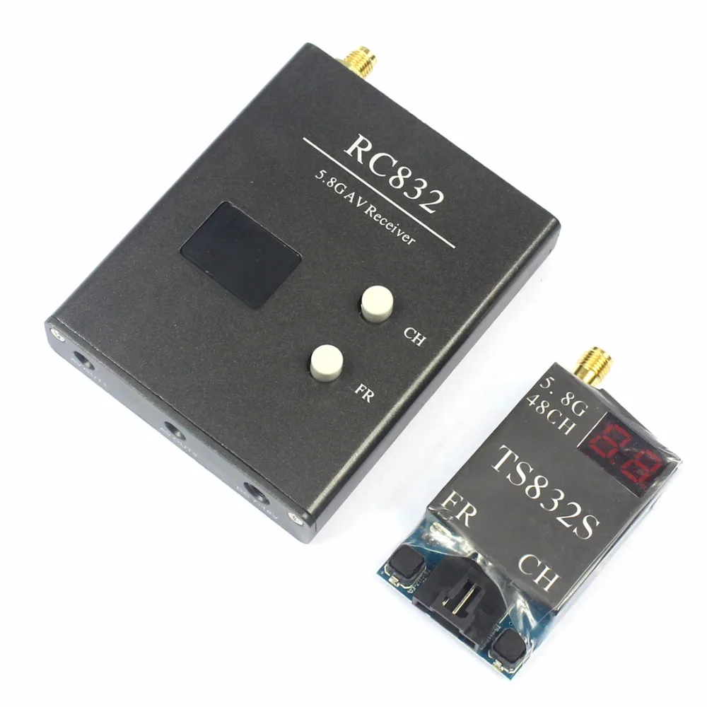 

Hot F07270 FPV 600mw Aerial Photography RC832+TS832 5.8G 48CH AV Transmitter & Receiver System