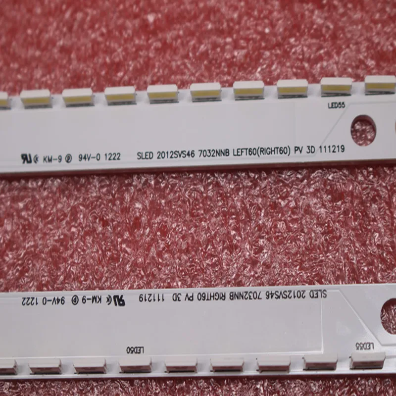 New 5set=10 PCS 60LED 572mm LED Backlight strip