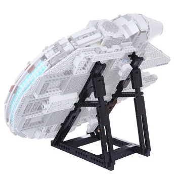 

IN stock 134Pcs Small Particle Building Blocks Bracket Holder Model for 75257(Bracket Included Only, No Model)- Black