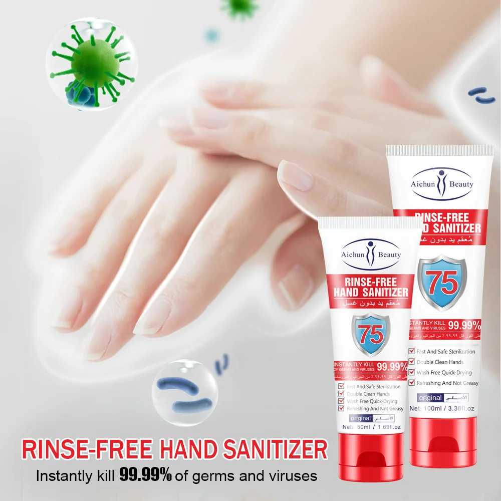 

Alcohol content is 75% disposable quick-drying alcoholic hand sanitizer 50ml 100ml
