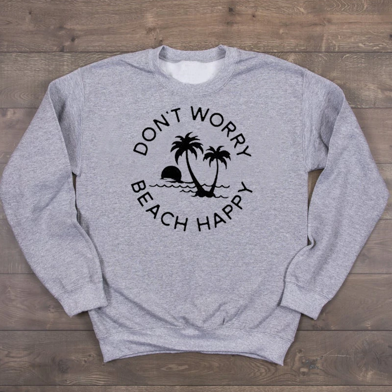 beach happy sweatshirt