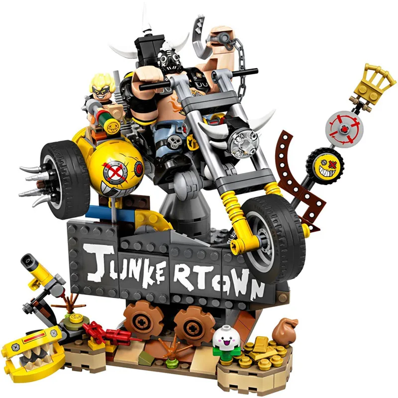 

380pcs Junkrat & Roadhog Building Blocks Bricks Compatible Legoinglys Overwatch 75977 Toys for Children Christmas Gifts