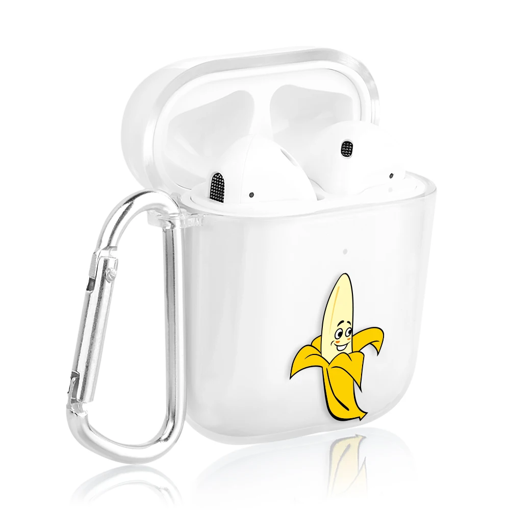 Прозрачные наушники чехол для Apple AirPods 2 1 зарядный Капа милый мультяшный Жесткий Чехол для ПК чехол для Airpods 2 1 чехол Coque Funda - Цвет: 05