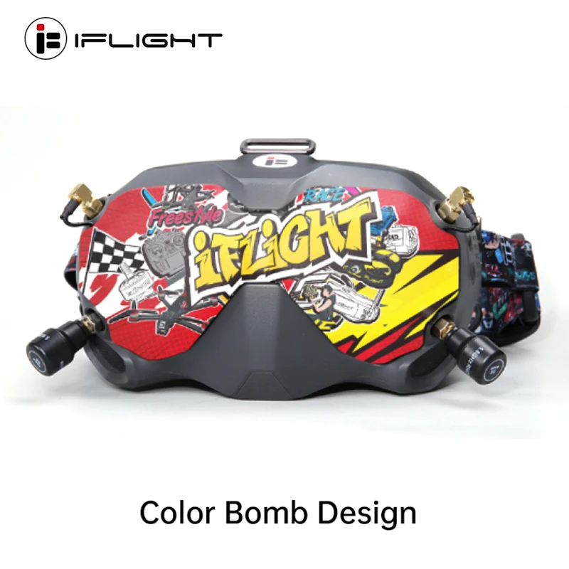 

IFlight Crystal HD Patch Protective Shell with 5.8GHz 9dBi LHCP High Gain Directional Antenna Array for DJI Digital FPV Goggles