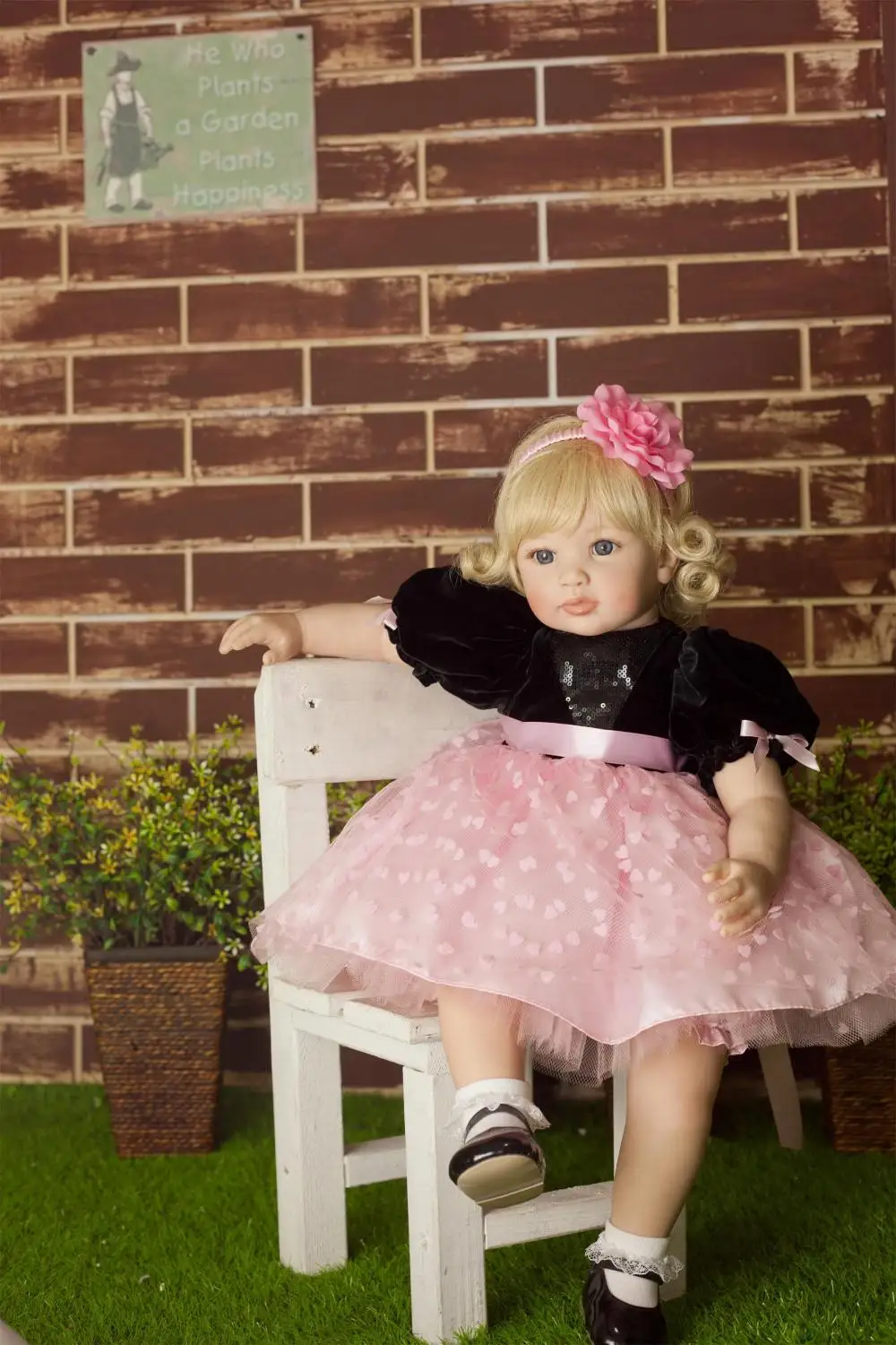 

60CM bebes doll reborn baby doll Handmade Silicone adorable reborn toddler Bonecas girl kid silicone doll surprice