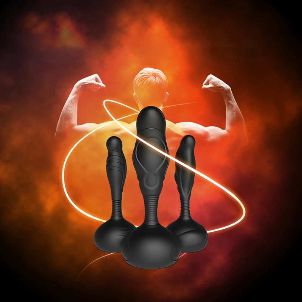 Vibrating Anal Beads Butt Plug For Men With 10 Speed Stimulation_voghion.com