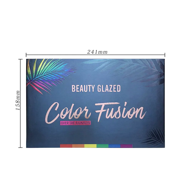 Nre 39 цвет красоты глазурованная Fusion тени для век радужные паллетные мерцающие пигментные радуги макияж палитра теней для век косметика
