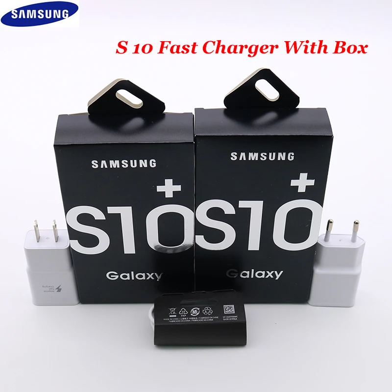 Samsung Original Fast Charging Charger USB Wall EU US Adapter Type C Data Cable For Galaxy S10 S9 S8 Plus S10e S11 Note 9 8 A50 65 watt fast charger