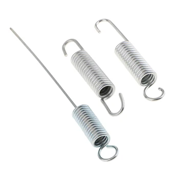 

3Pcs Motorcycle Kickstand Side Stand Return Spring with Hook 160mm/95mm/87mm