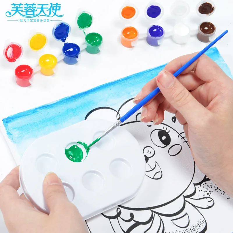 

FIORUCCI Painting Oil Painting with Solid Wood Inner Frame Children DIY Fill Scenery Figure Cartoon Hand-Painted-