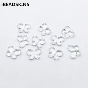 

New arrival! 12x17mm 800pcs Clear acrylic Butterfly shape beads for Earrings parts,hand Made Jewelry Findings & Components