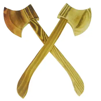 

2PCS Wood Axe Props Halloween Performance Supplies Costume Accessories Kids Wood Toys Halloween Party Decoration