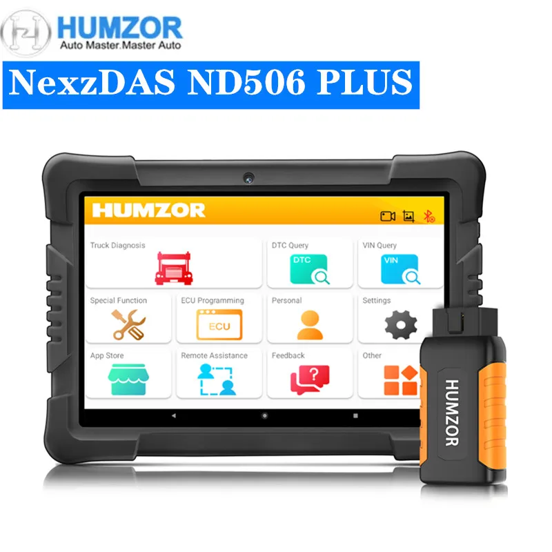 Humzor NexzDAS ND506 плюс полная версия 10 дюймовый планшет для детей возрастом от 12V 24V