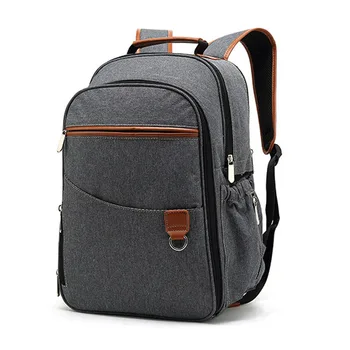 

Mommy diaper bag backpack mom large capacity travel diaper with anti-lost zipper stroller care bag