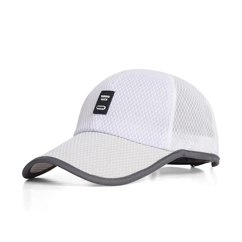 

Summer Mesh Cap Men's Simple Punched Sheet Cap Women's Korean-style Fashion Sun Hat Outdoor Baseball Cap Quick-Dry Duckbill Hat