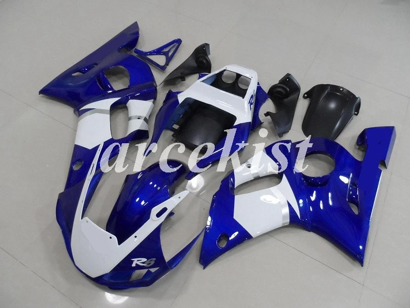 Новые ABS Обтекатели наборы подходят для Yamaha YZF R6 1998 1999 2000 2001 2002 Обтекатель Набор R6 98 99 00 01 02 красивый синий белый