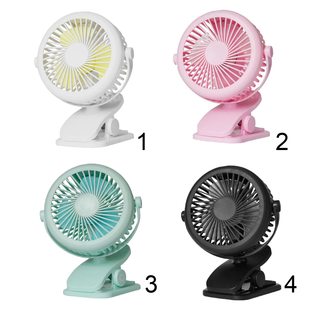 Portable Clip On Desk Fan Mini Fan Usb Power Battery Included Home Office Table Stands Clips On Anywhere