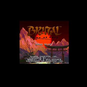 

Brutal - Paws of Fury NTSC Version 16 Bit 46 Pin Big Gray Game Card For USA Game Players