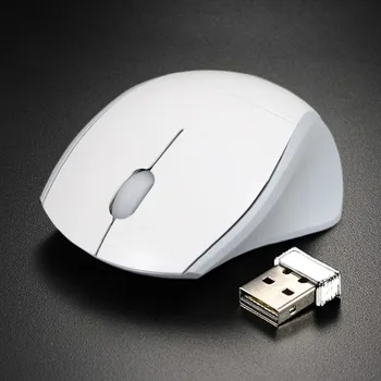 

2.4GHz Mice Optical Mouse Cordless USB Receiver PC Computer Wireless For Laptop 2000 DPI Mini 3 Buttons 10m Wi-Fi Range White