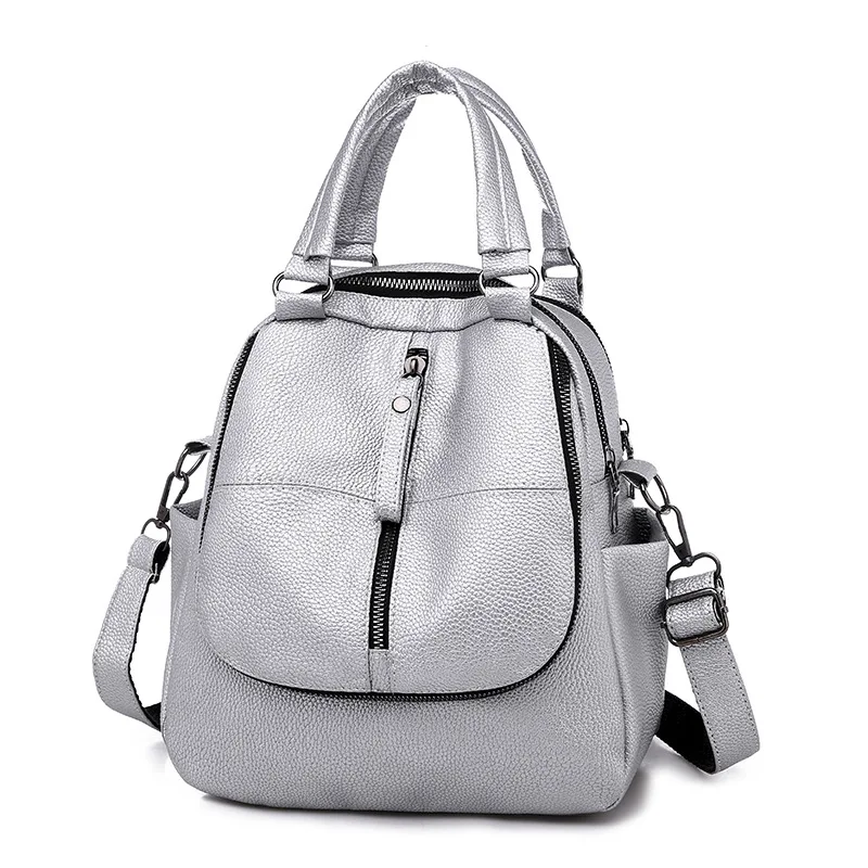 

Backpack Women's Fashion Retro Handbag Triple Use Multi-functional Crossbody Bag Middle-aged Casual Elegant Trendy Bag