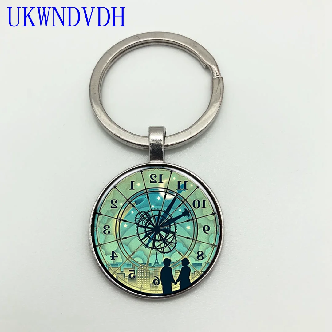 

New Reverse Clock Jewelry Hugo Vintage Pendant Keychain Fashion Classic Keychain Pendant